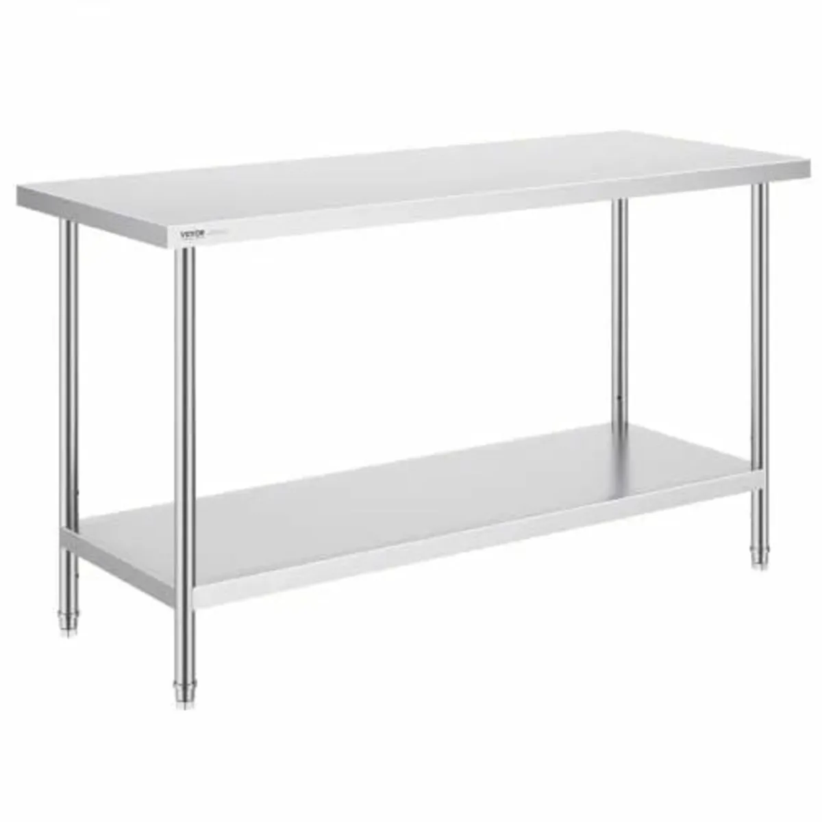 Stainless Steel Prep Table, 24 x 60 x 34 Inch, Hea - Image 1