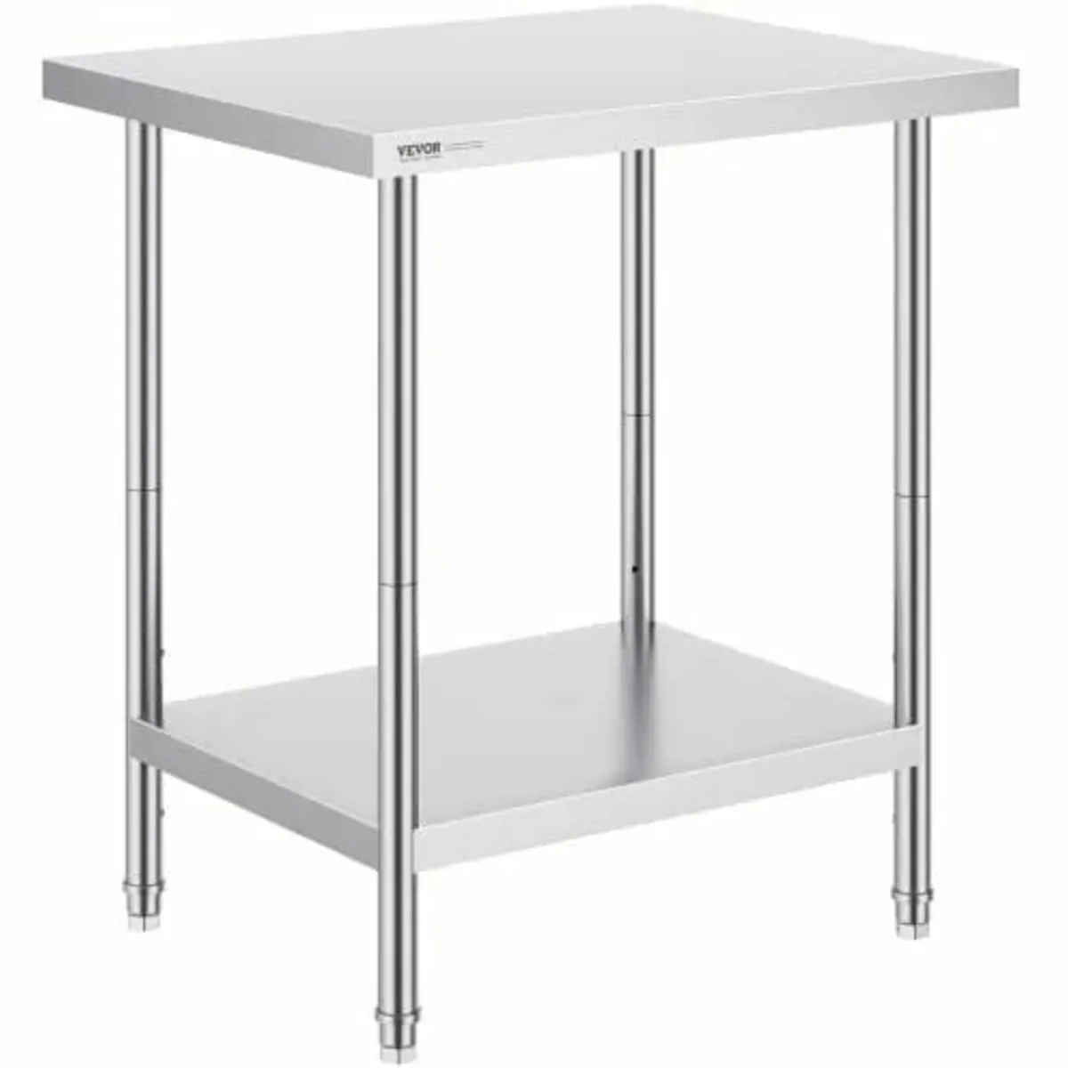 Stainless Steel Prep Table, 24 x 30 x 34 Inch, Hea - Image 1