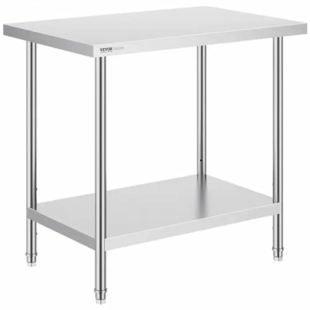 Stainless Steel Prep Table, 24 x 36 x 34 Inch, Hea - Image 1