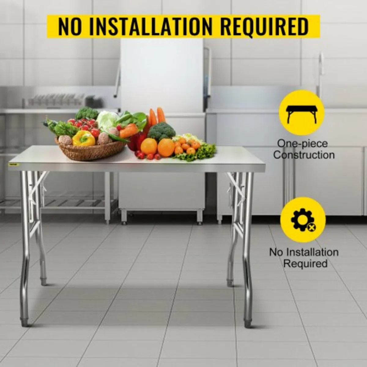 Commercial Worktable Workstation 121.9x61 cm Foldi - Image 2