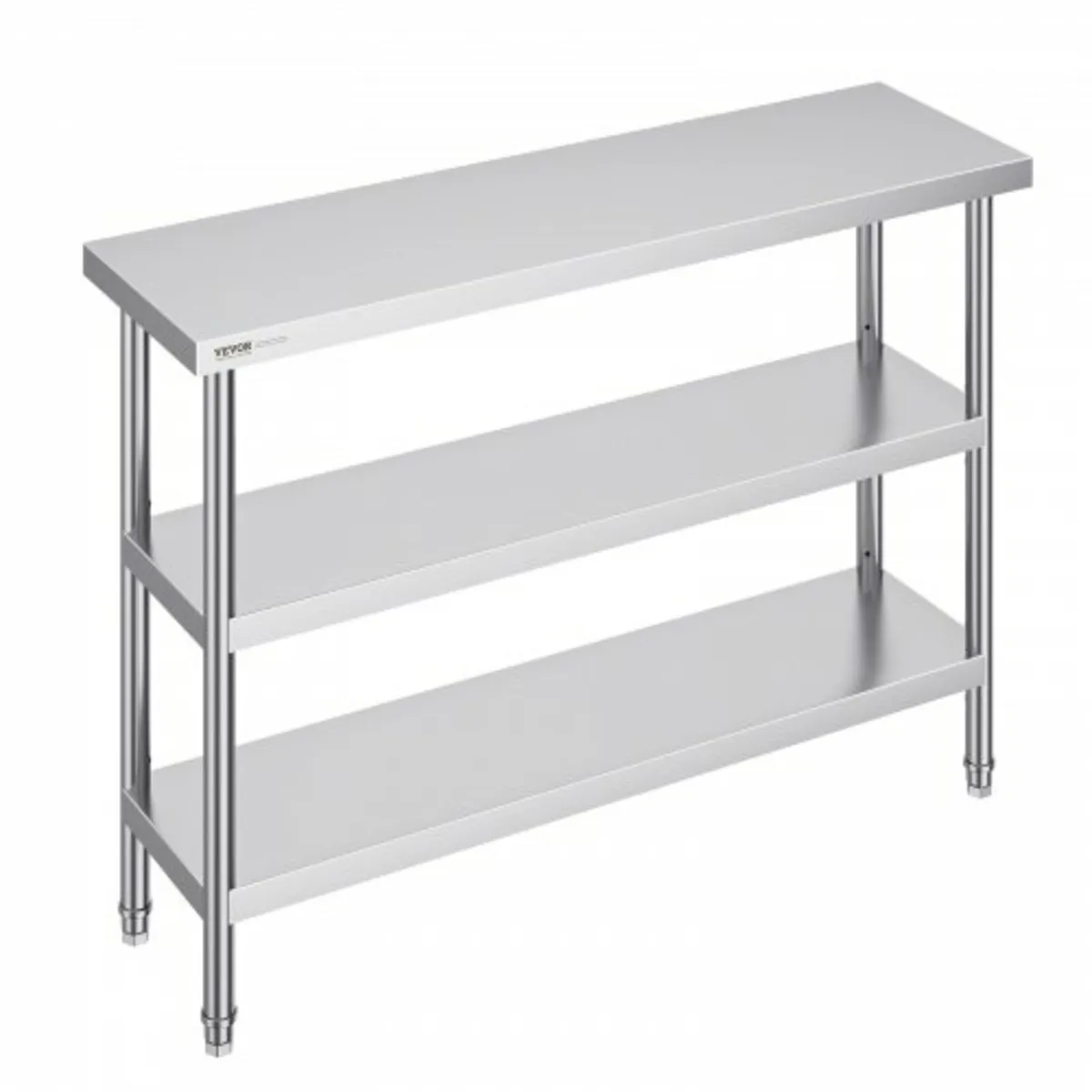 Stainless Steel Food Prep Table Commercial Kitchen - Image 1