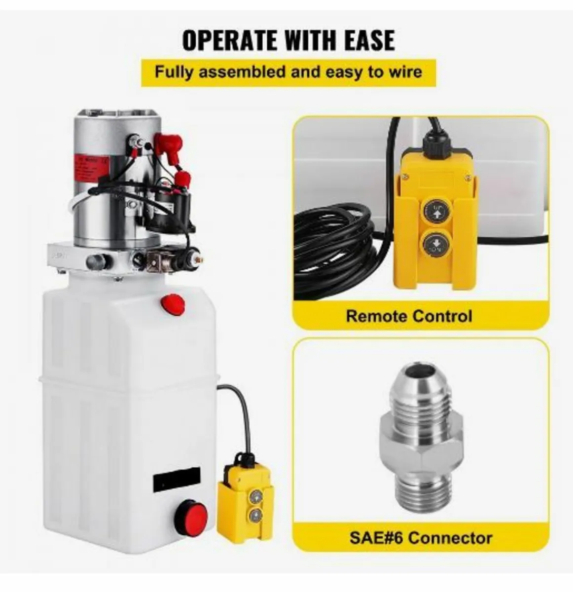 6 Quart Hydraulic Power Unit Single Acting - Image 4