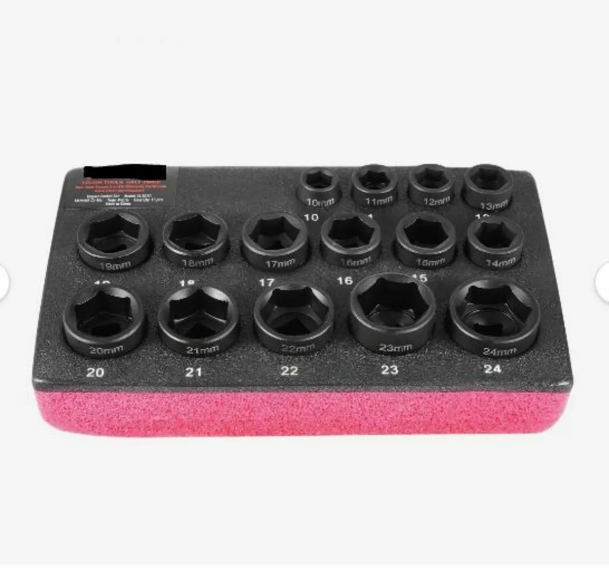 3/8" Drive Impact Socket Set, 15 Piece - Image 1