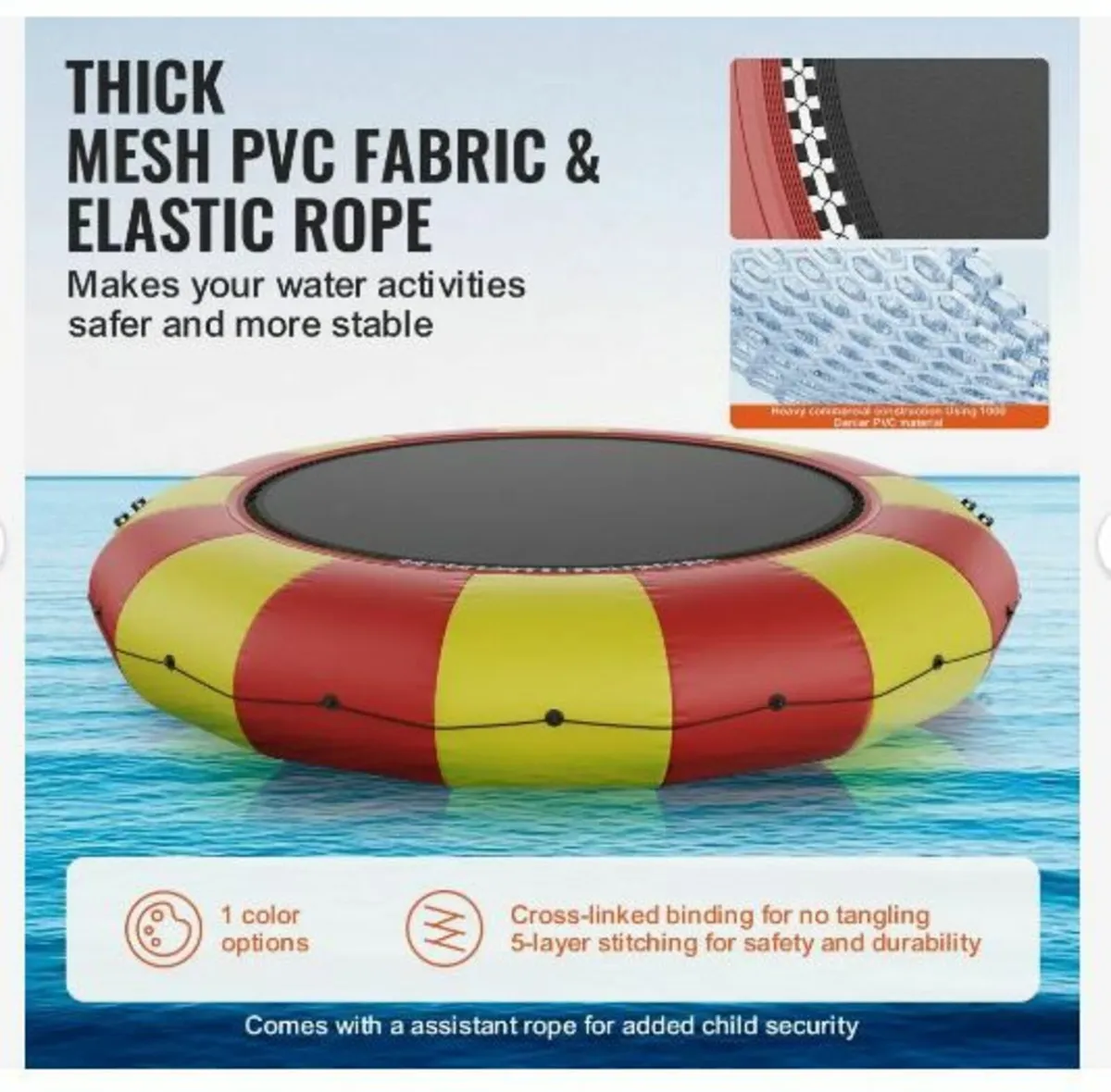 Inflatable Water Bouncer, 17ft Recreational - Image 4