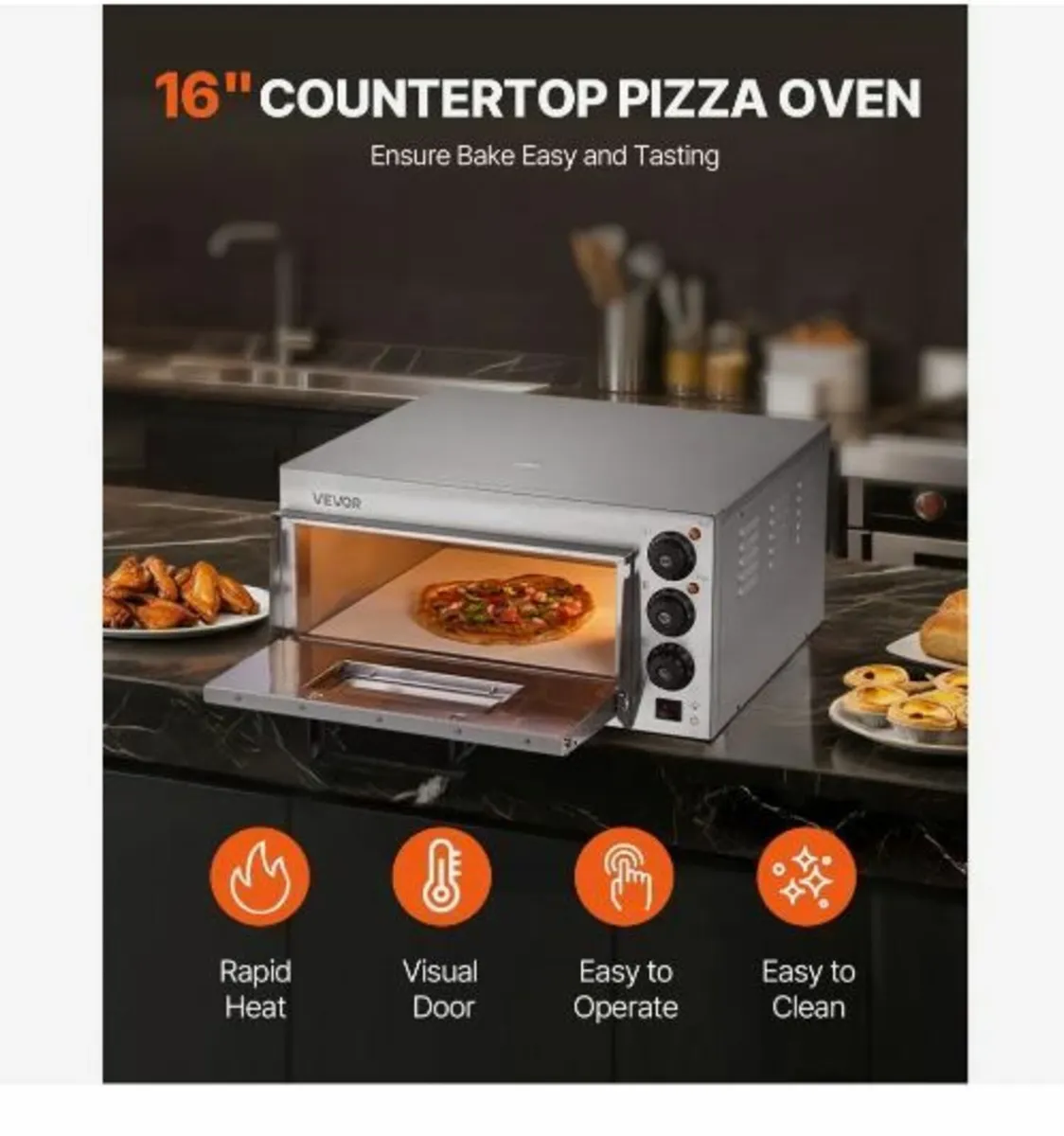 Commercial Countertop Pizza Oven Electric - Image 2