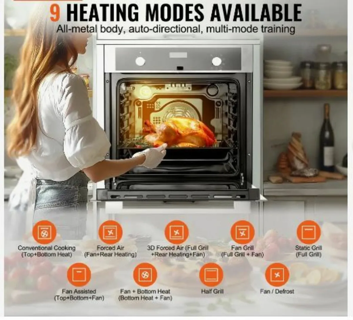 Single Wall Oven, 24" Electric - Image 2