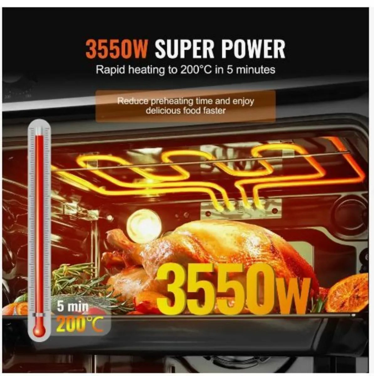 Single Wall Oven, 24" Electric - Image 4