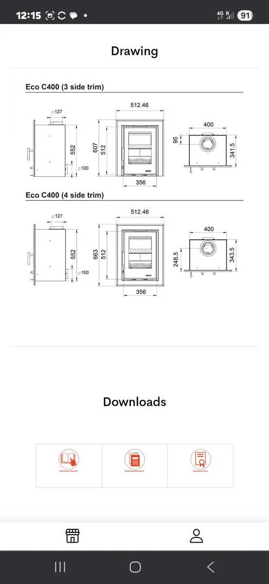 HENLEY ECO C400 STOVE €700 - Image 3
