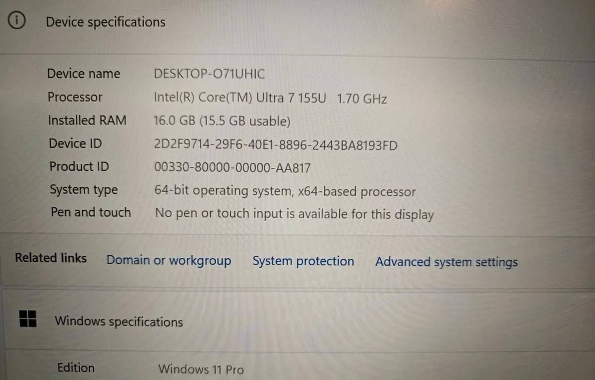 HP Elitebook 840 G11 | Intel Ultra 7 | 16GB | 512G - Image 2