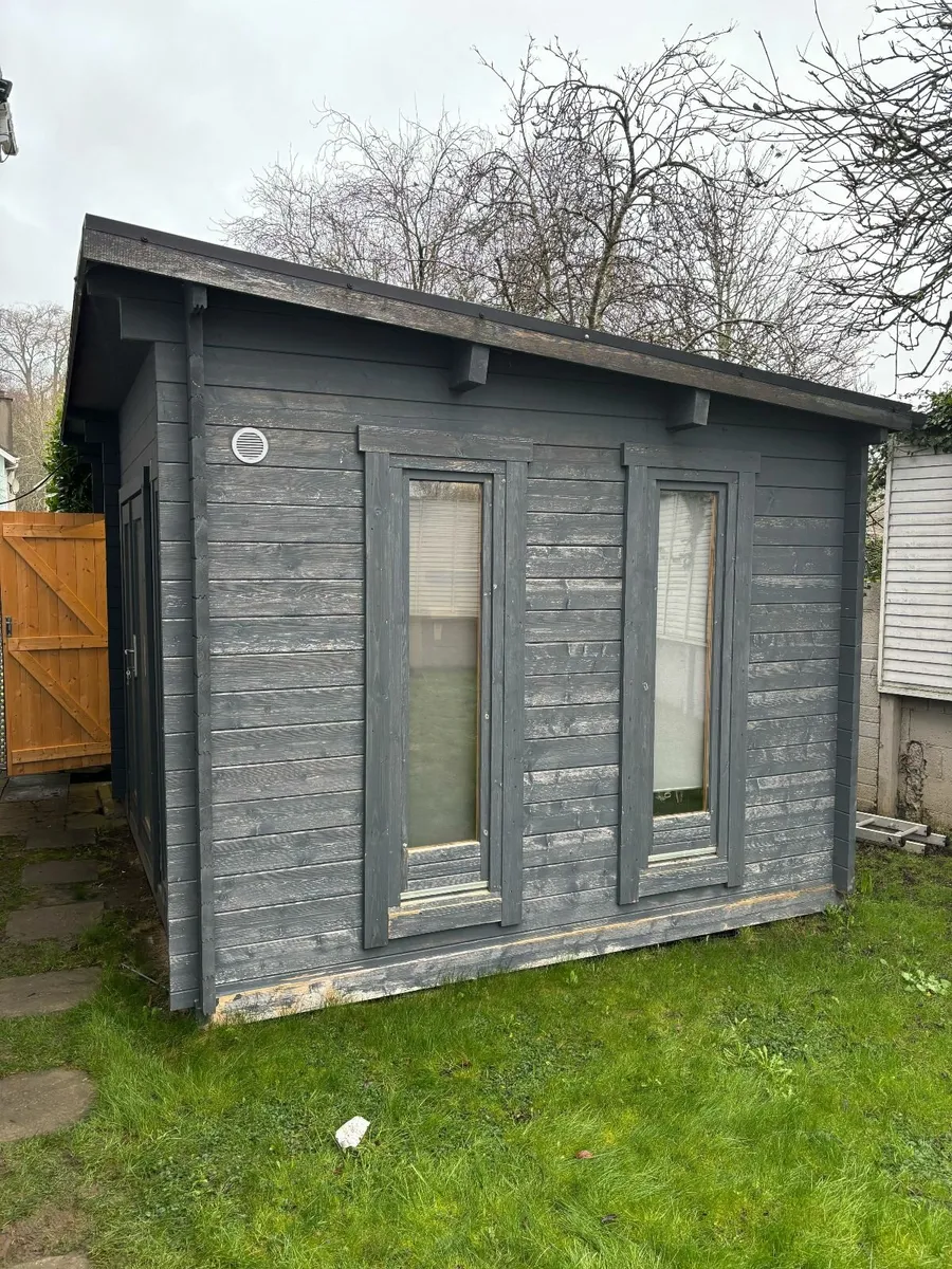 Garden office Cabin with second room/shed - Image 1