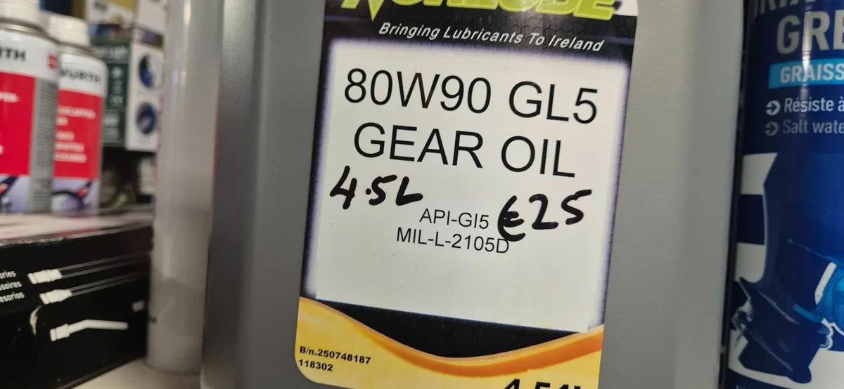 4.54L can gear oil 80w90 GL5  low price €25