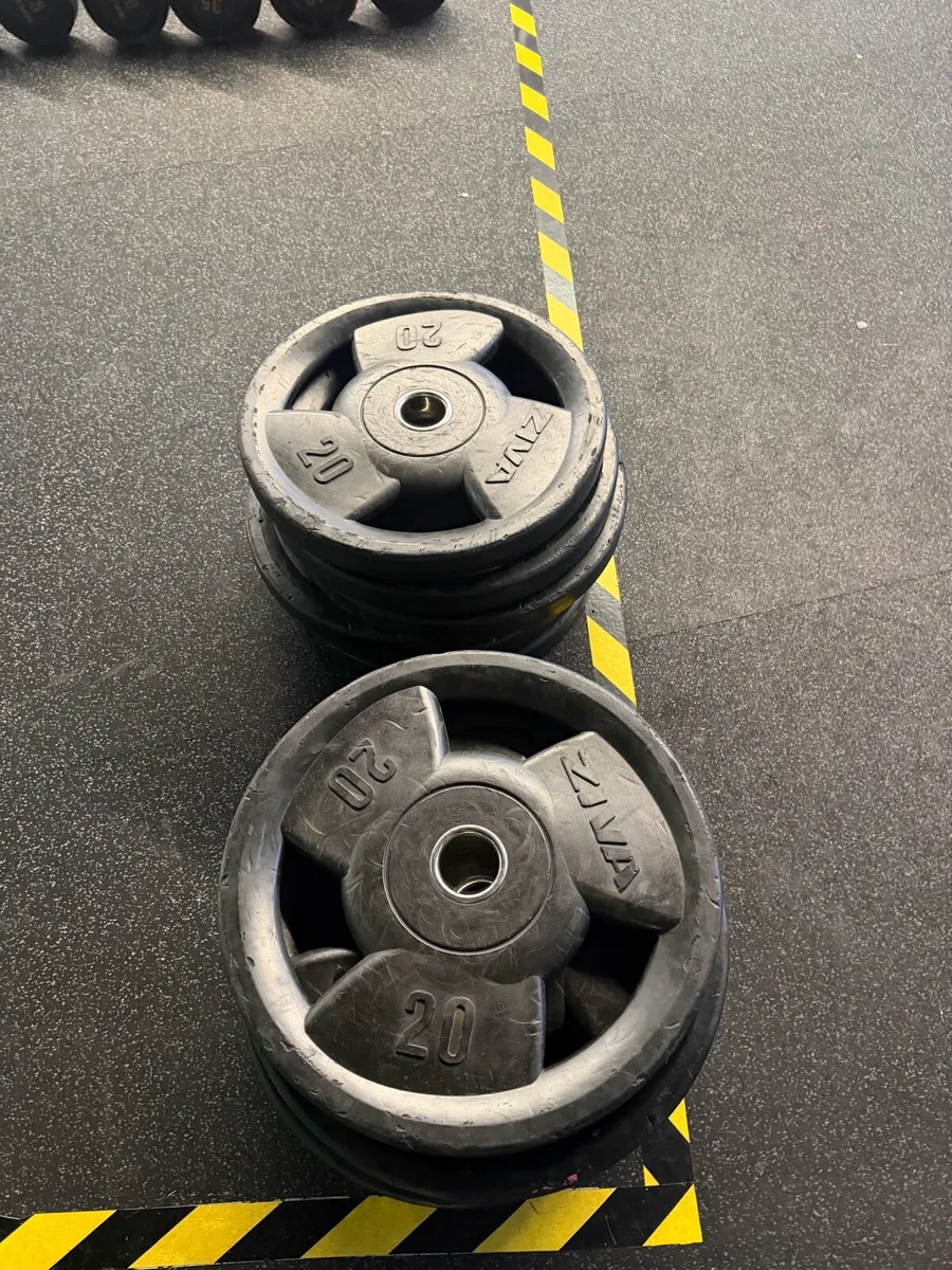 Dumbbells and 20kg plates - Image 3