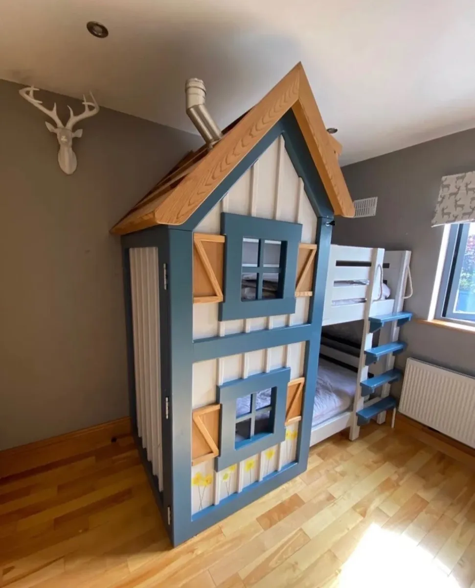 Solid wood custom made Bunk bed - Image 1