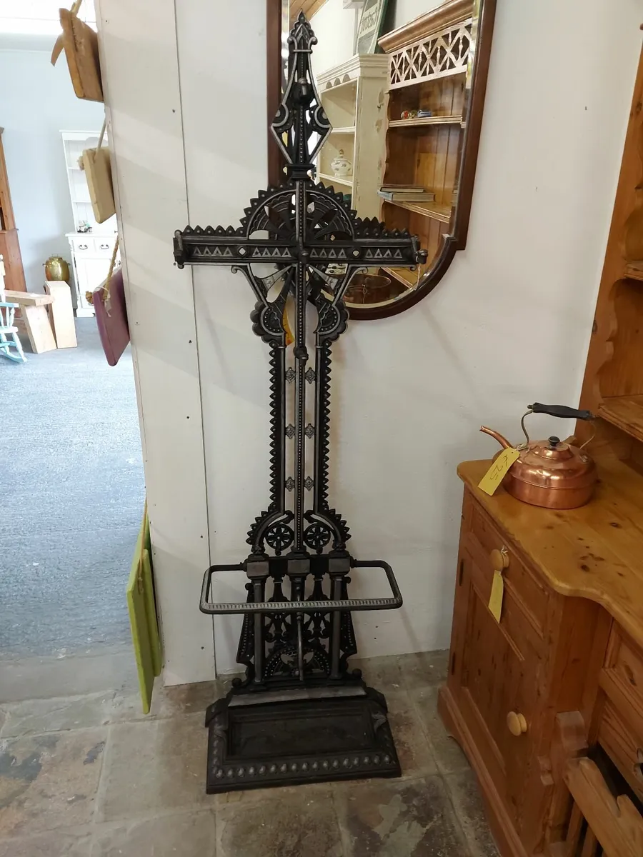 Christopher dresser cast iron hall stand - Image 4