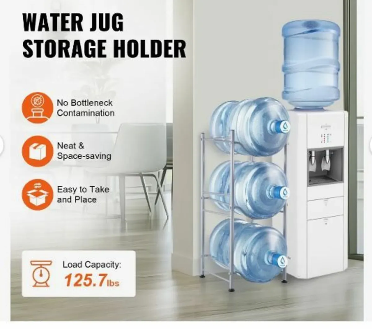 3 Tiers Water Jug Holder, 5 Gallon Water Bottle - Image 4