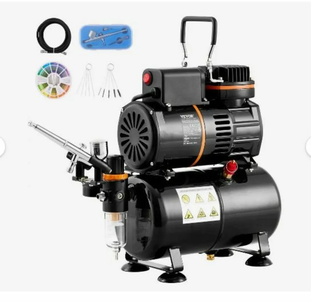 Airbrush Kit, Dual Fan Air Tank Compressor - Image 1