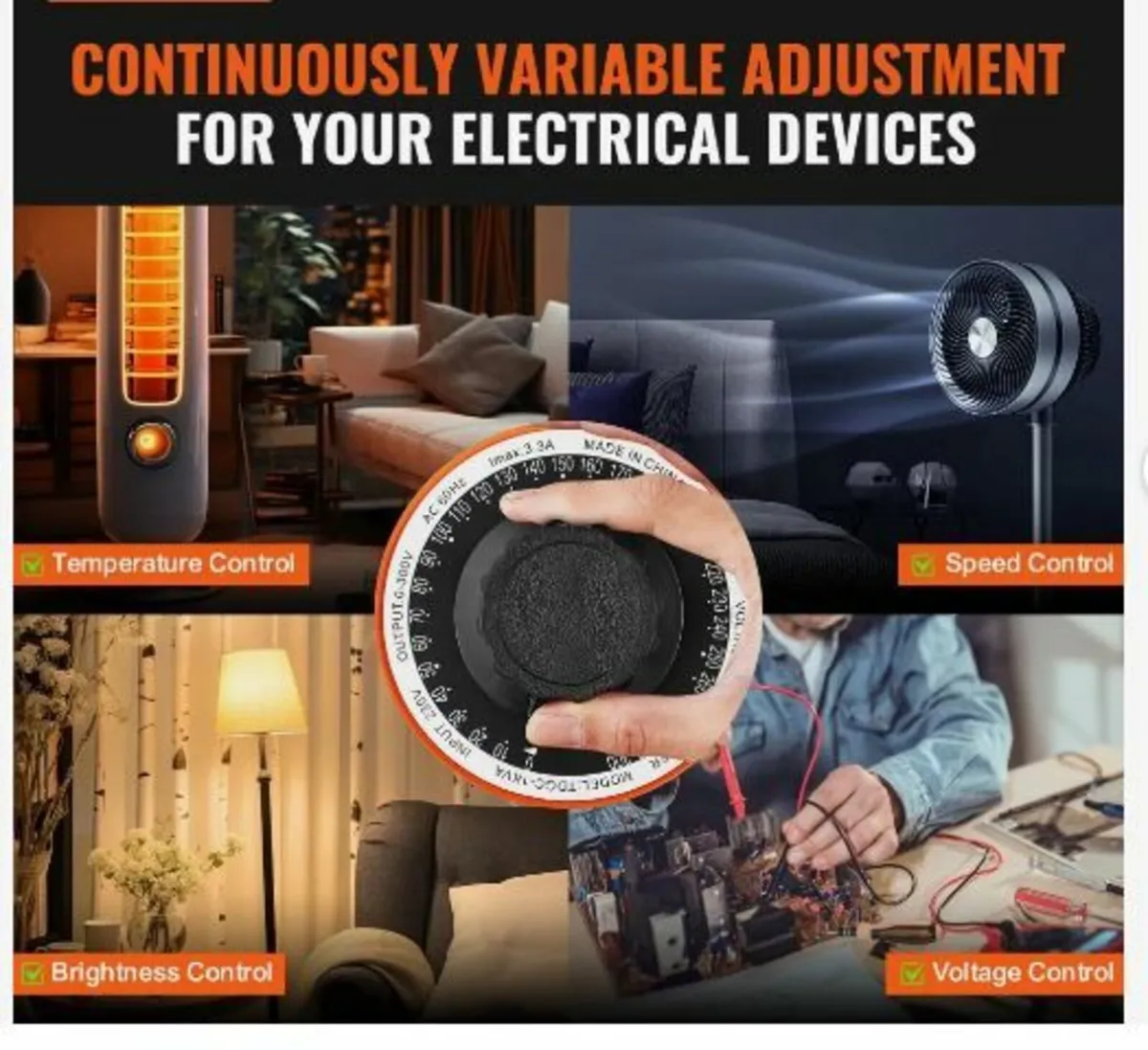 1000VA Auto Variable Voltage Transformer - Image 2