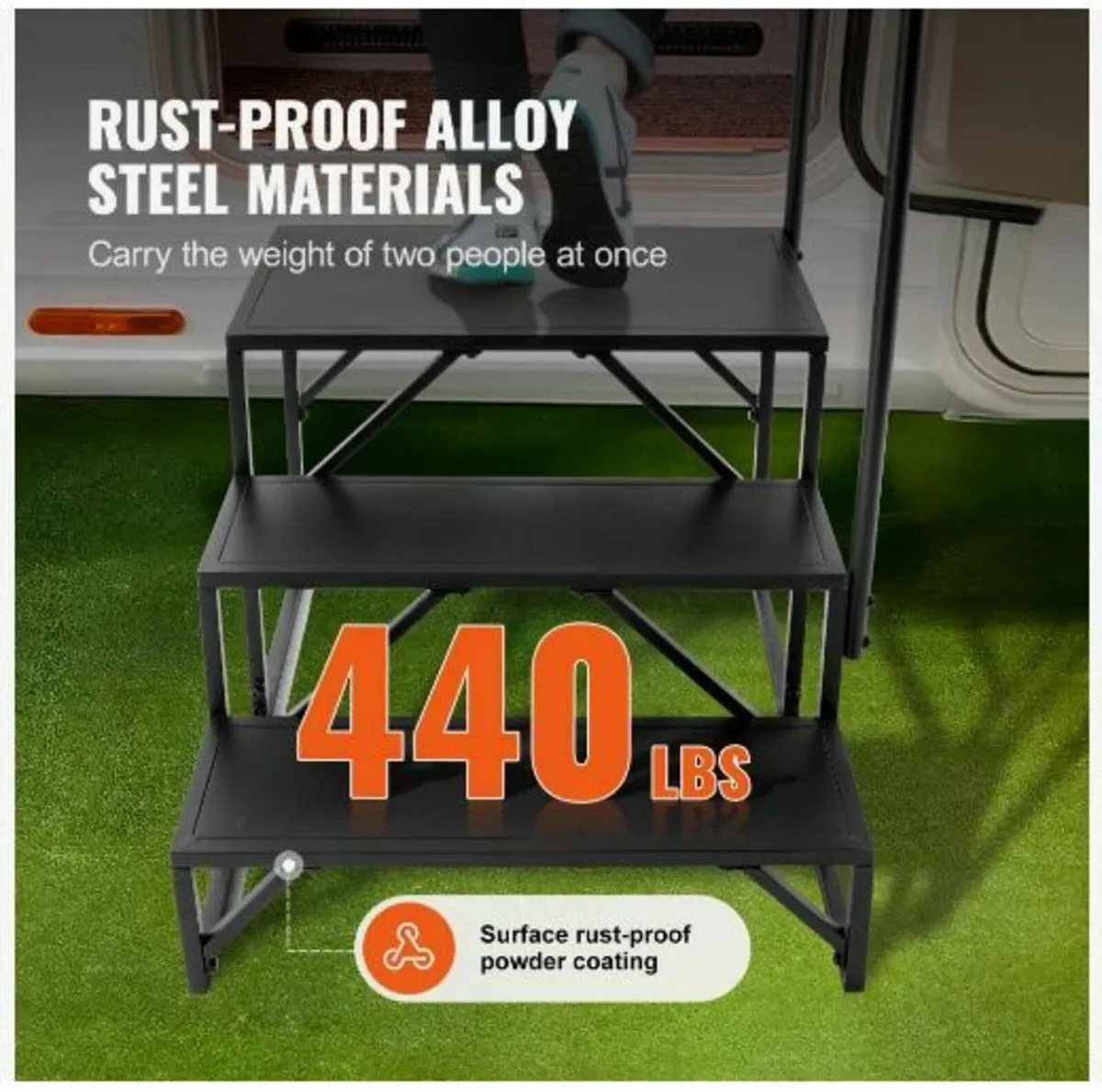 RV Steps, 3-Step RV Stairs - Image 4
