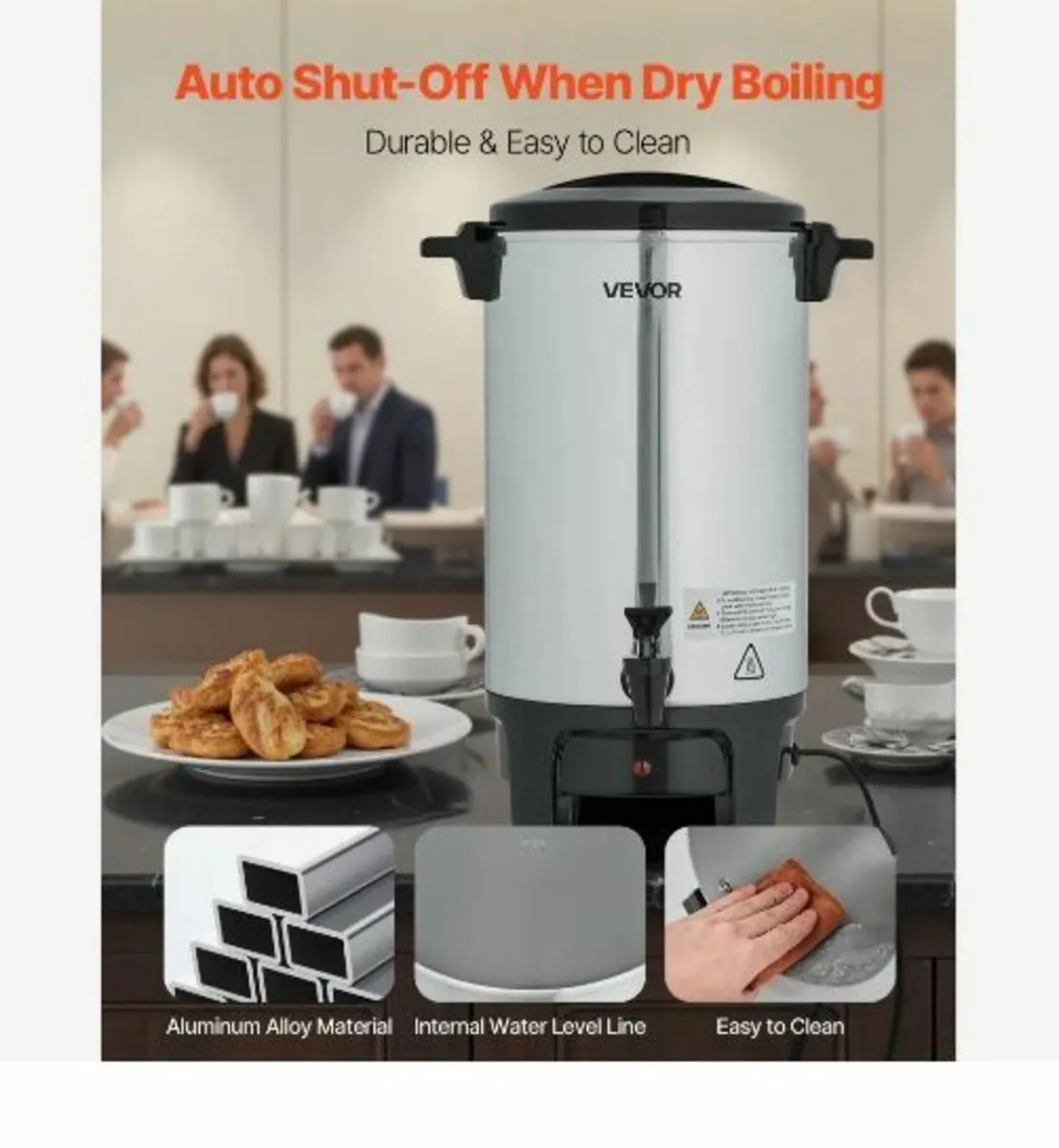 Commercial Coffee Urn, 30 Cup - Image 4