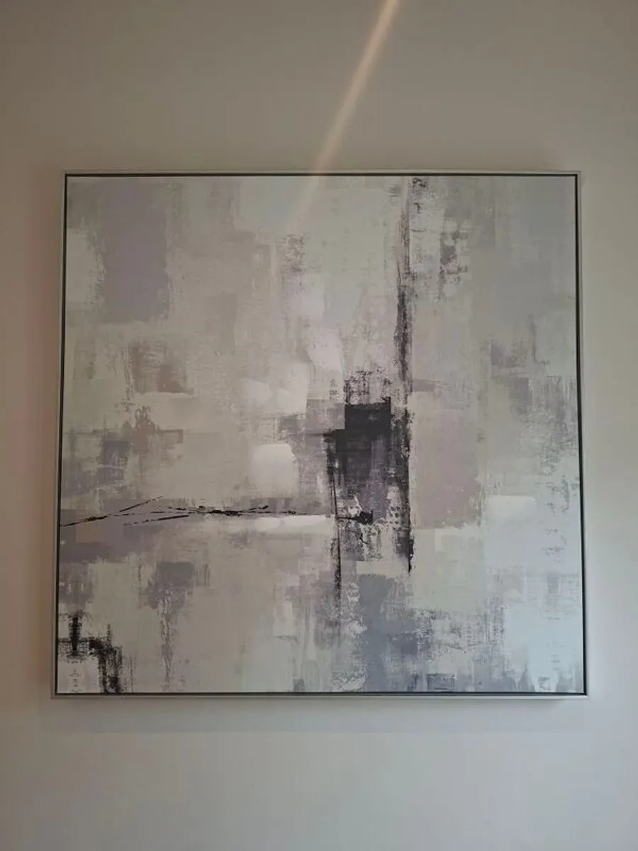 Large Framed Abstract Wall Art - Image 1