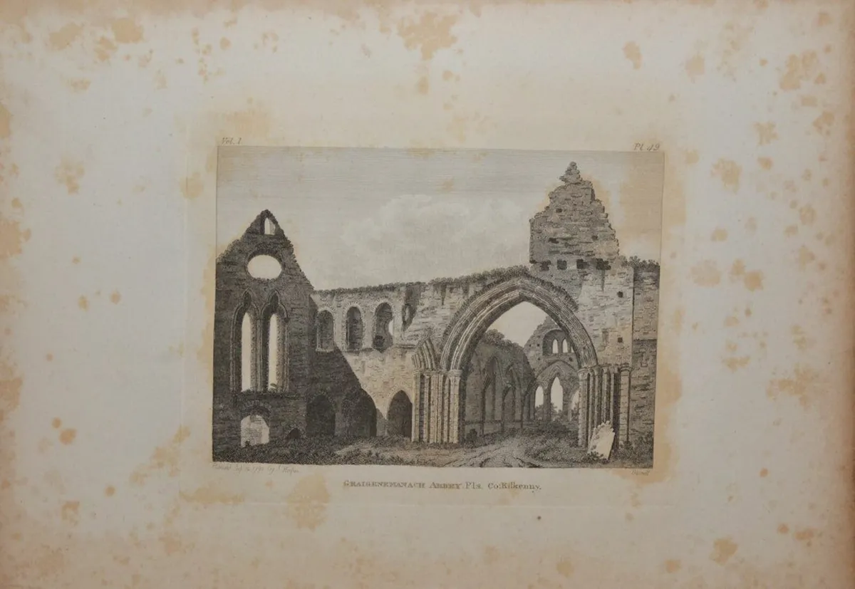 Graiguenamanagh Abbey Kilkenny Pair 1797 Prints - Image 1