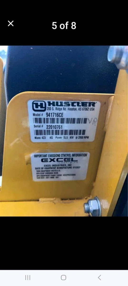 HUSTLER COMMERCIAL RIDE ON MOWER. - Image 4