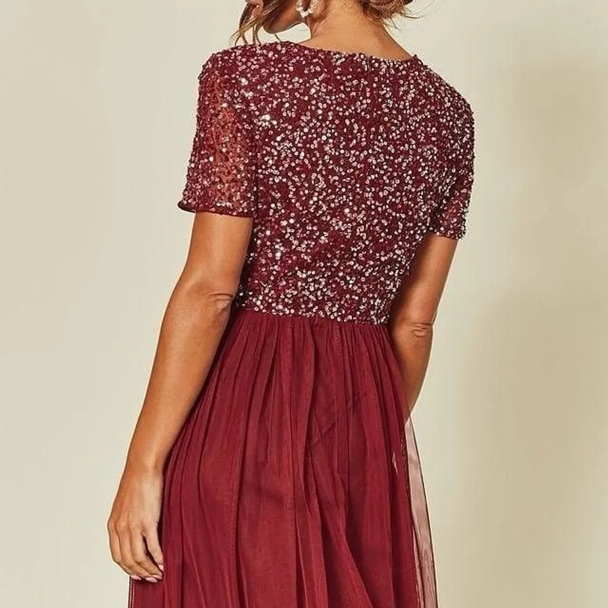 burgundy bridesmaid dresses - Image 3
