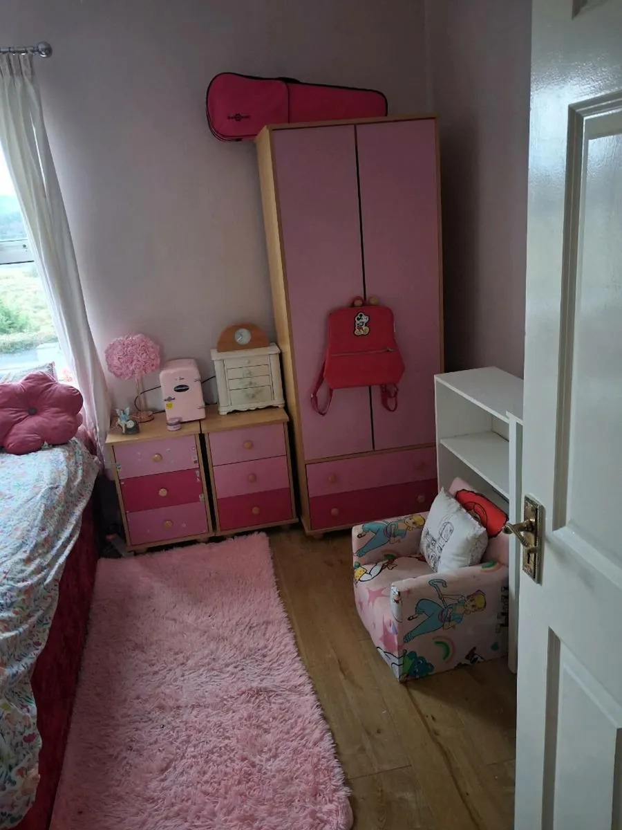 Girls - Pink Bedroom Furniture Set - 5 Piece Set - Image 1