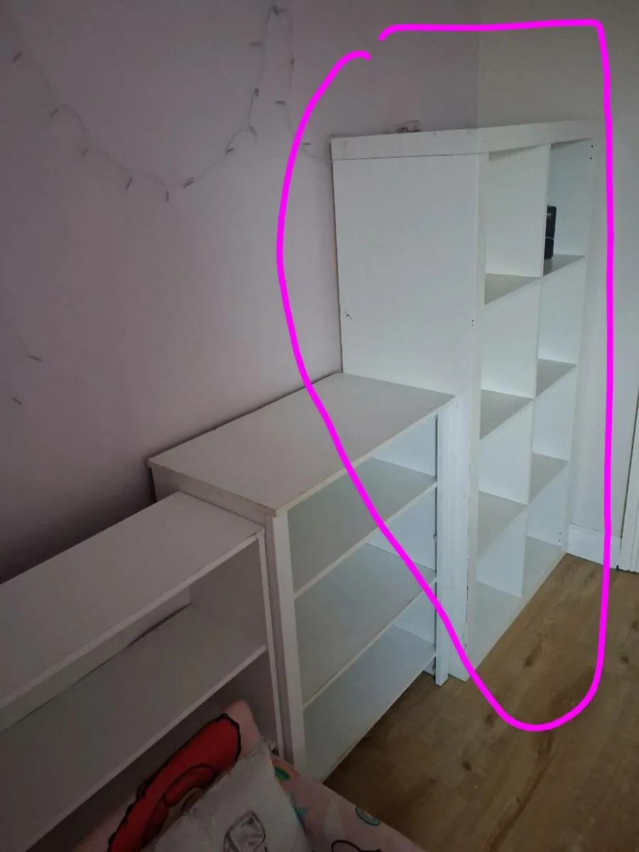 White Ikea Kallax Shelving Unit - Image 2
