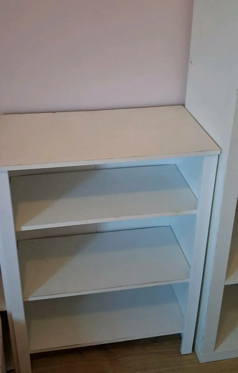 White Four Shelf Bookcase Unit - Image 1
