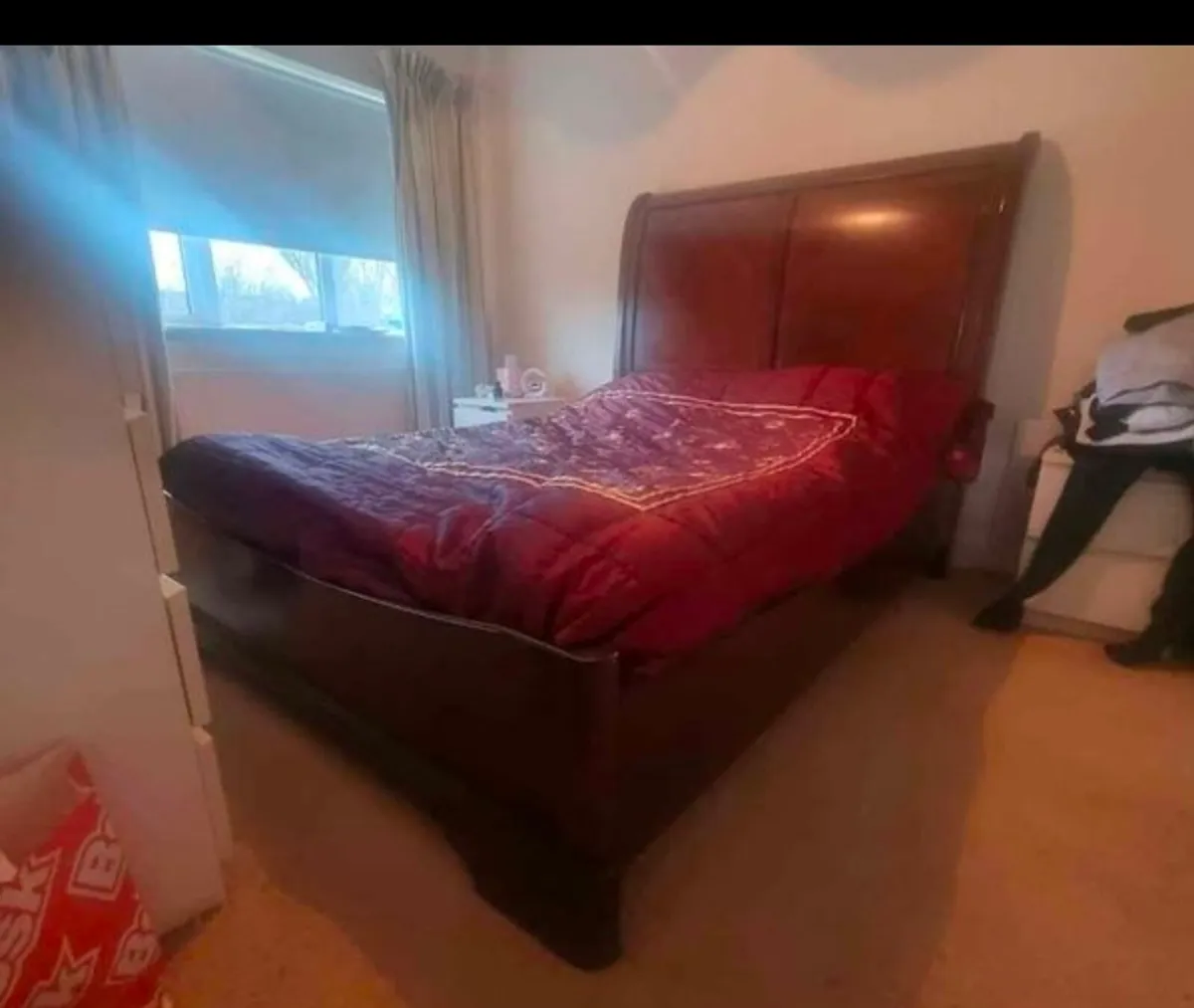 King size mahogany bed - Image 2