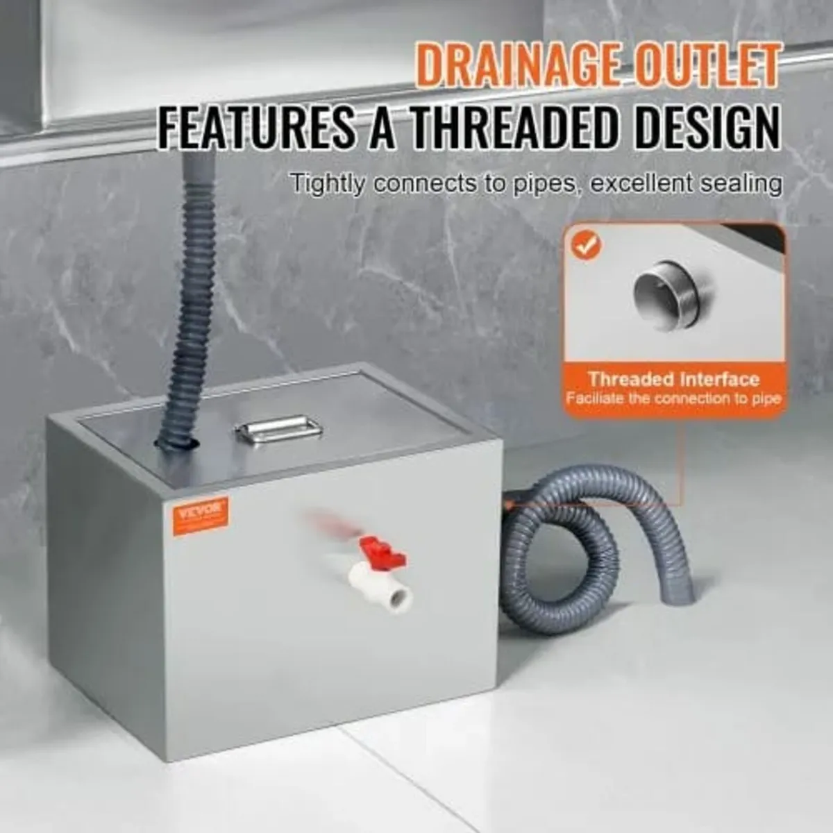 Commercial Grease Trap, 3.6 kg Grease Interceptor, - Image 2