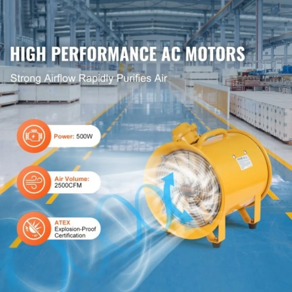 Portable Ventilator, 304.8mm Heavy Duty Cylinder F - Image 4