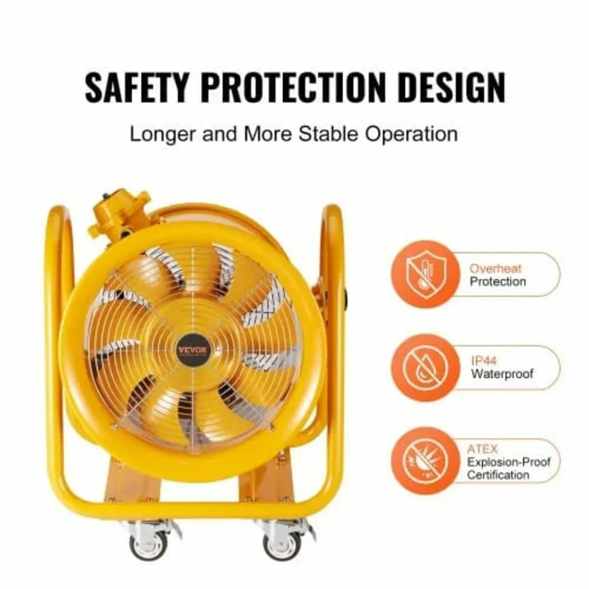 Portable Ventilator, 406.4mm Heavy Duty Cylinder F - Image 2