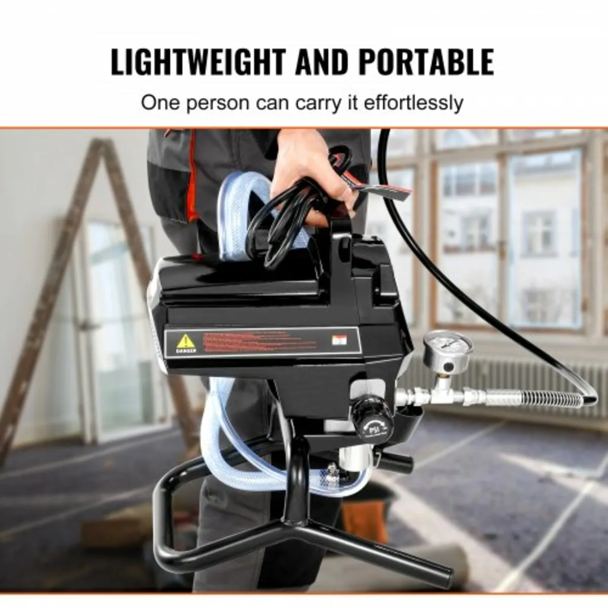 Stand Airless Paint Sprayer, 950W 3000PSI High Eff - Image 2