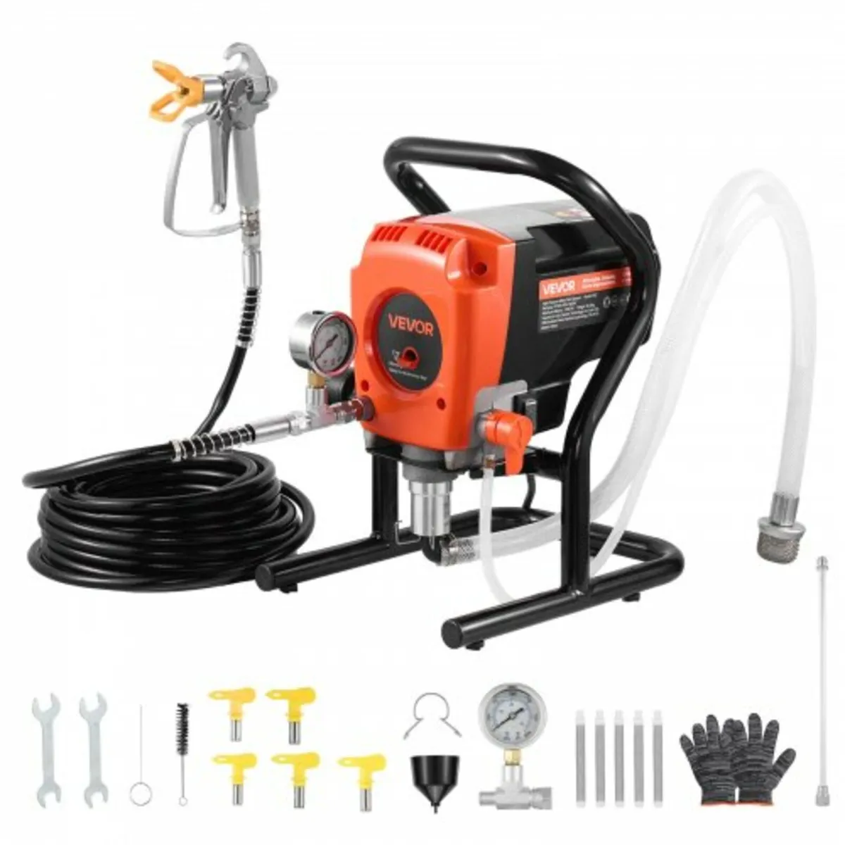 Stand Airless Paint Sprayer, 900W, 3300PSI High Pr - Image 1