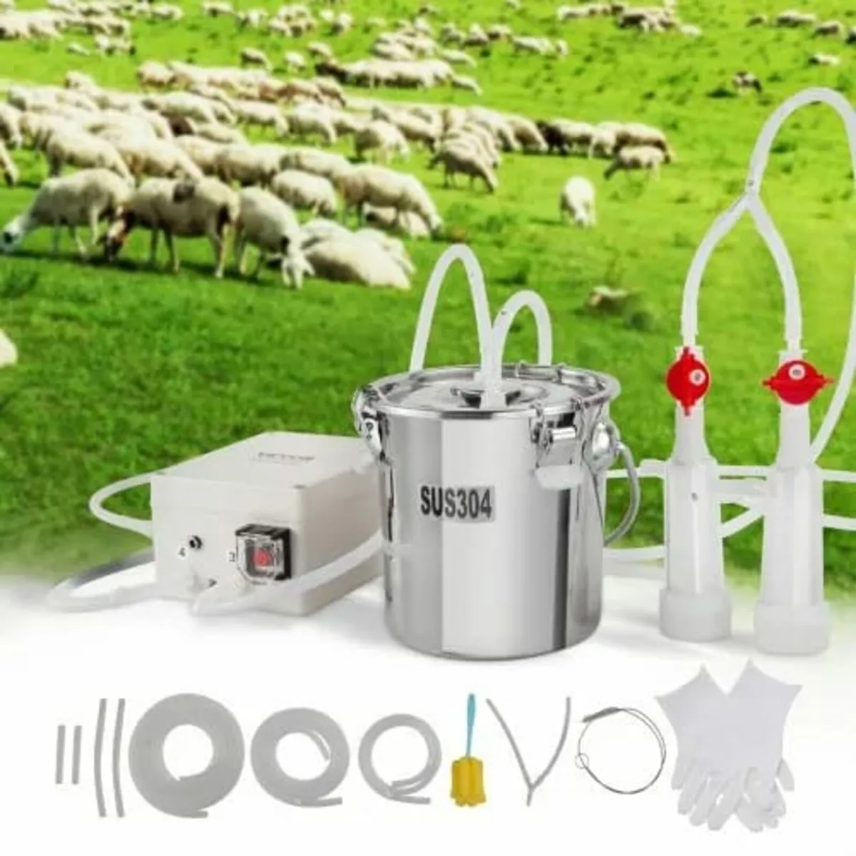 Goat Milking Machine, 3 L 304 Stainless Steel Buck - Image 2