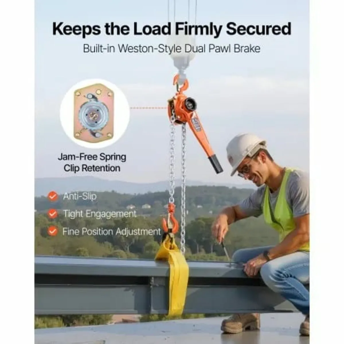 Manual Lever Chain Hoist, 3T 3000KG Capacity Heavy - Image 4