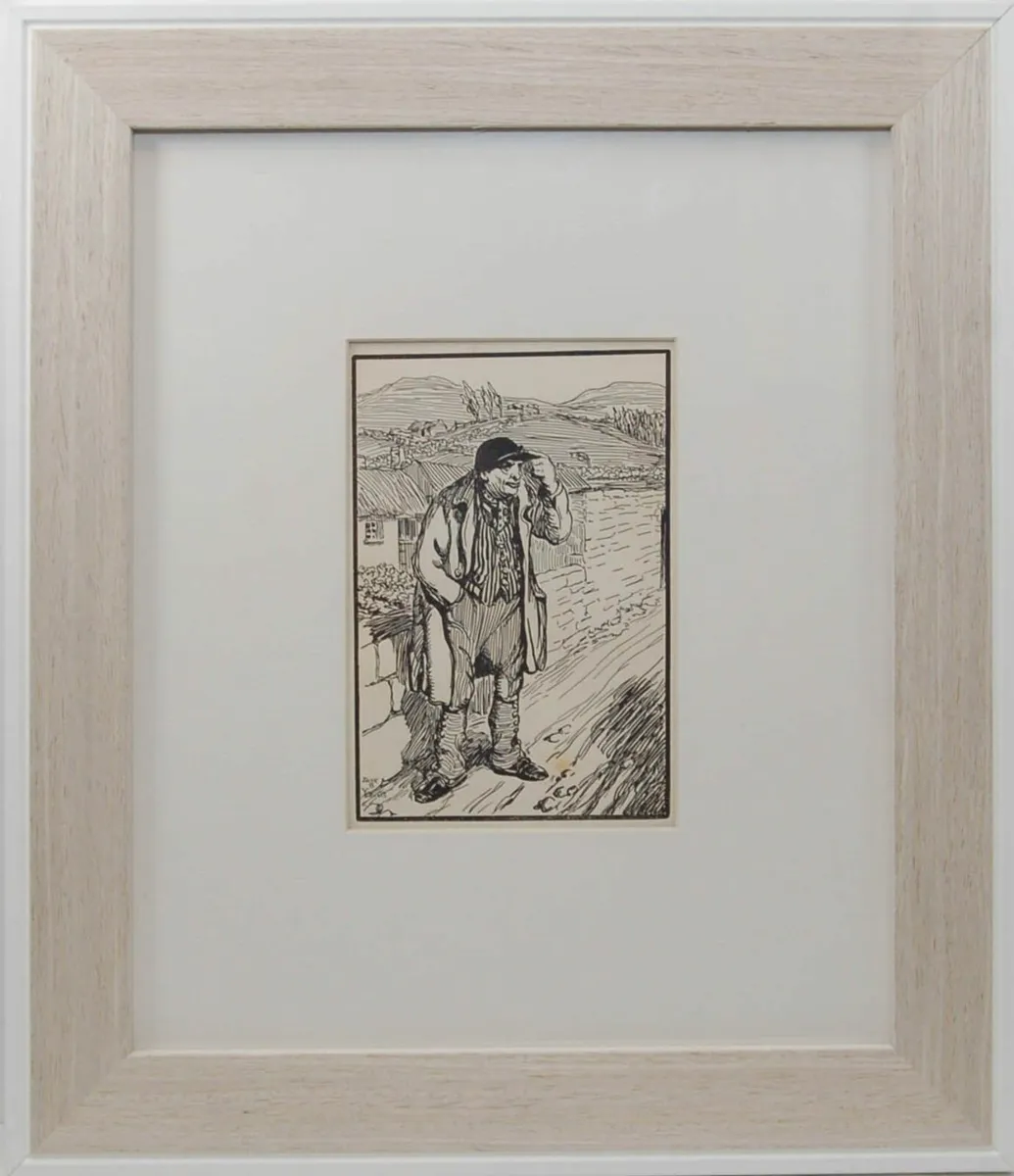 Jack B Yeats The Old Huntsman Antique Print 1912 - Image 3