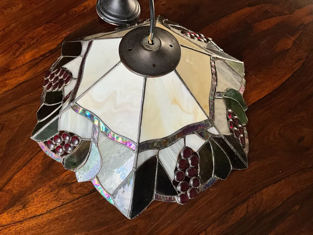 Large TIFFANY Style 18 inch Ceiling Pendant Light - Image 1