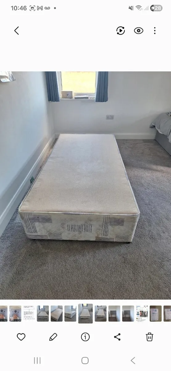 Bed and headboard for sale - Image 3