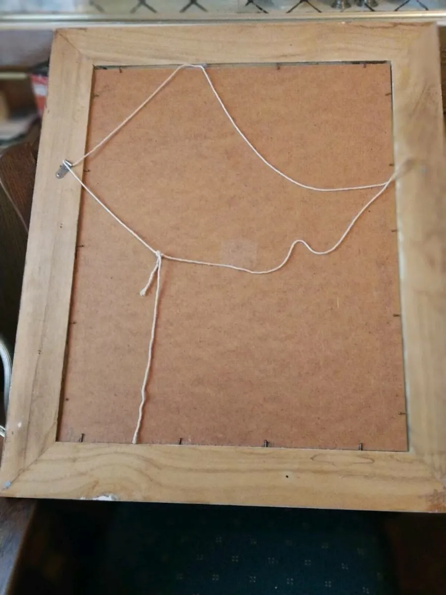 Old gilt beveled mirror - Image 4