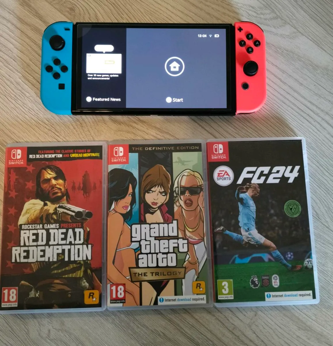 Nintendo Switch OLED - Mario Cart Edition - Image 1