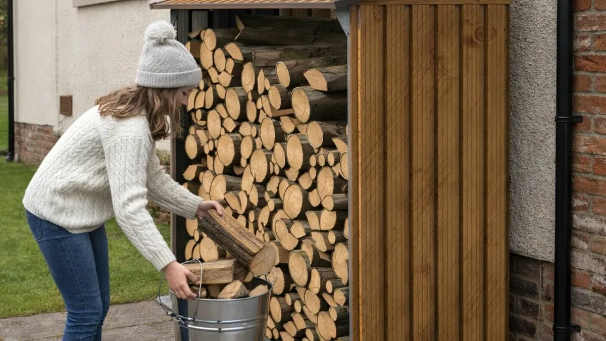 🔥 6×2 Steel Firewood Storage Shed – WoodStore Log - Image 2