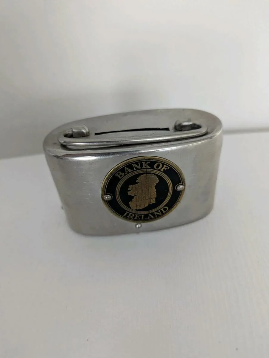 Bank of Ireland metal money box. - Image 2