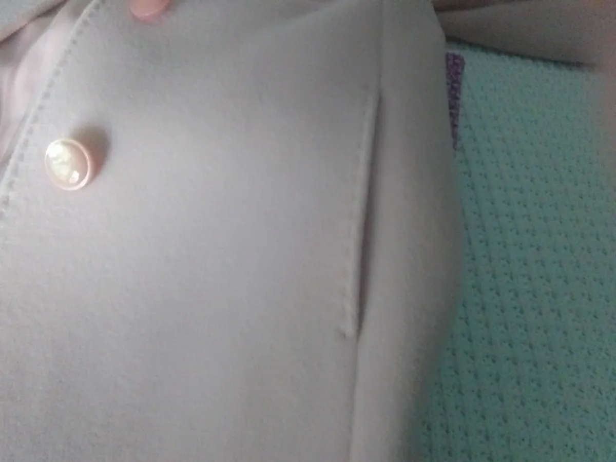 Pink caviwool  coat size 14 as new worn once - Image 2