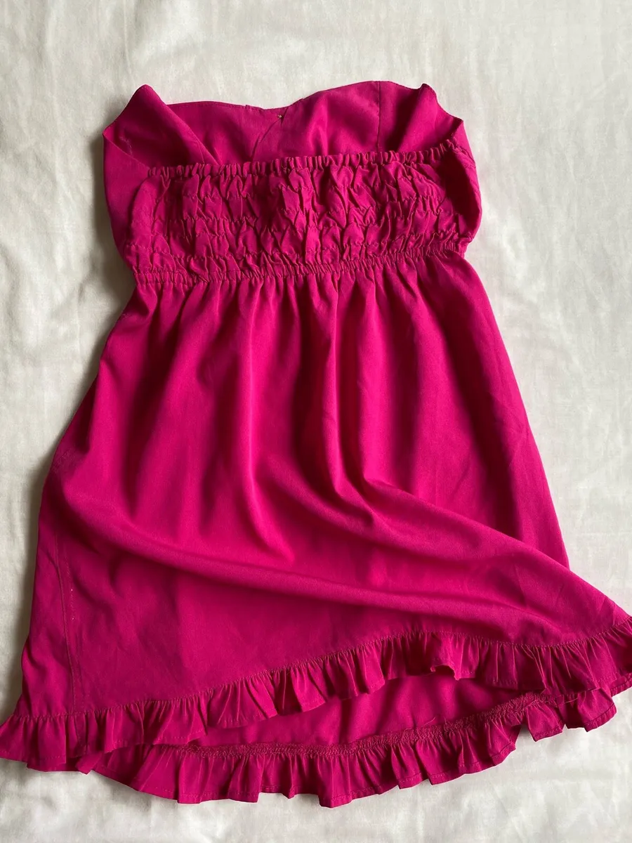 Women’s Fuchsia Strapless Top - Image 2