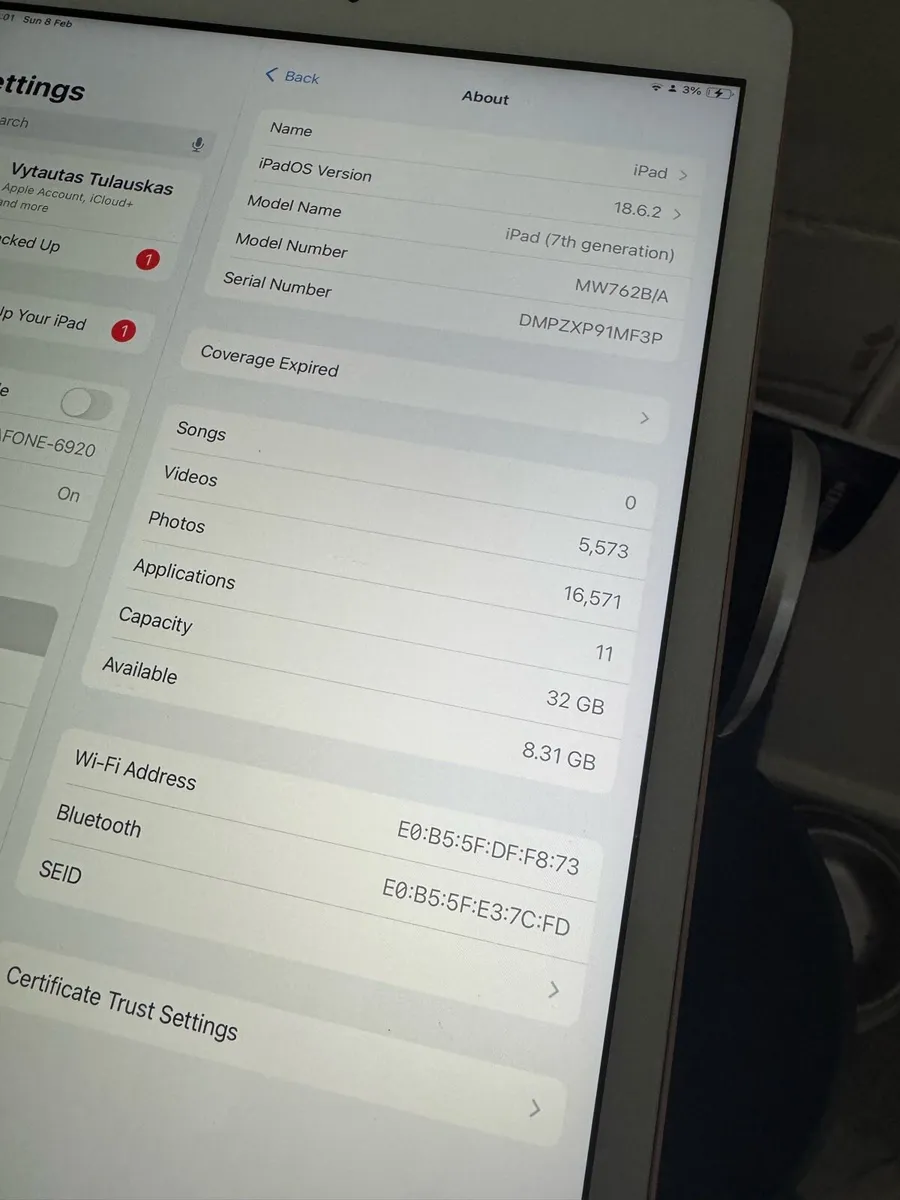 Apple iPad 7th Gen (2019) 32GB – Rose Gold - Image 4