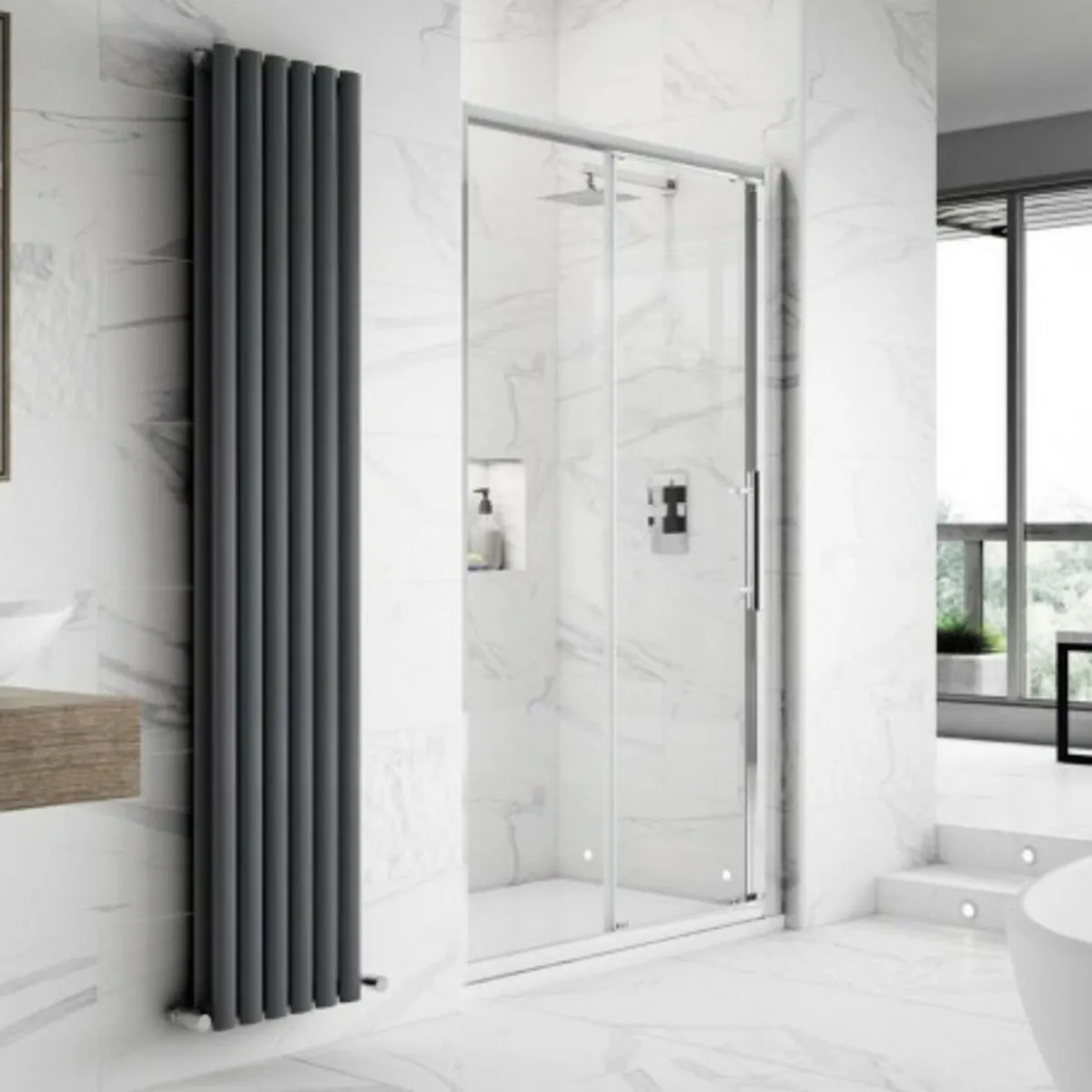 Sliding Shower Door 1100mm- Hudson Reed Apex - Image 2