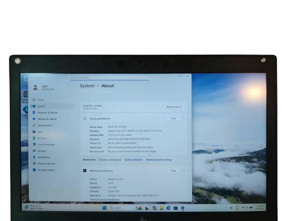 HP ZBook 15 G6 Intel i7 9th Gen - Image 2